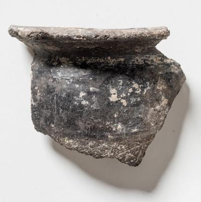 Fragment, Pottery, Grey, Roman; E40011.1