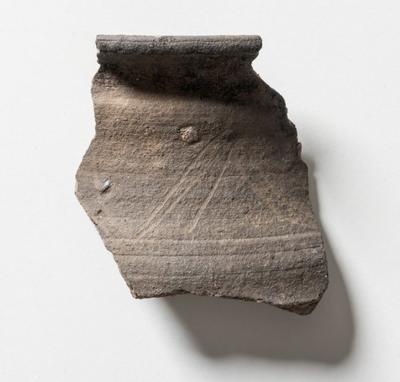 Vessel, pottery fragment, rim sherd